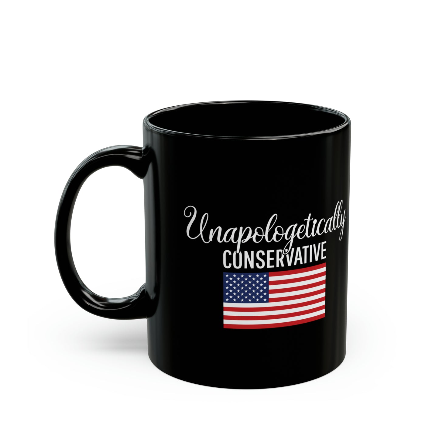 Unapologetically Conservative Black Mug