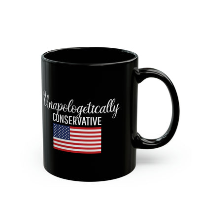 Unapologetically Conservative Black Mug
